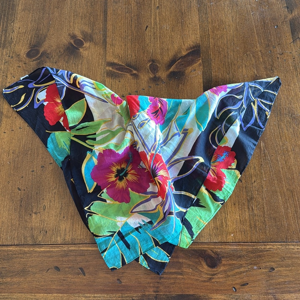 Multicolor 23inch Square Scarf